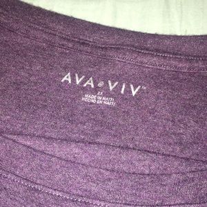 Purple long Sleeve Ava and Viv
